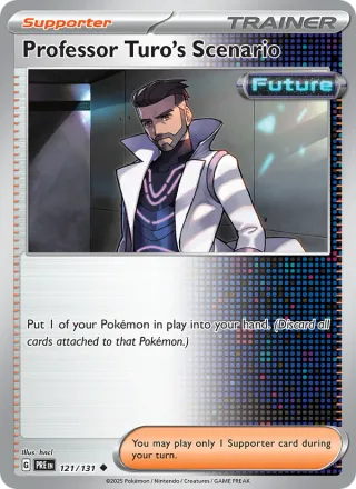 Professor Turo's Scenario #121 · Prismatic Evolutions Pokémon card