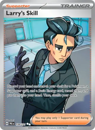 Larry's Skill #139 · Prismatic Evolutions Pokémon card