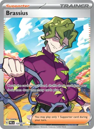 Brassius #135 · Prismatic Evolutions Pokémon card