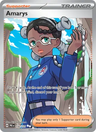 Amarys #132 · Prismatic Evolutions Pokémon card