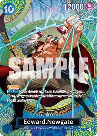 Edward.Newgate (SP) #OP13-042-sp · Adventure on Kami's Island One Piece card