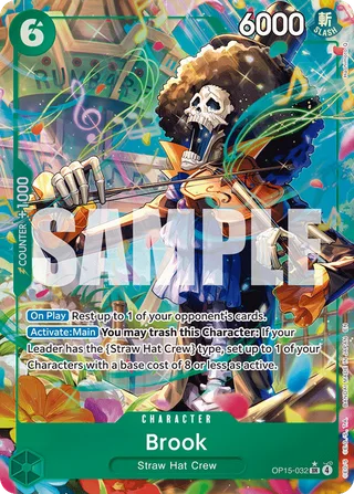 Brook (Alternate Art) #OP15-032-alternate-art · Adventure on Kami's Island One Piece card