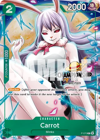Carrot (Reprint) #P-070-reprint · Premium Booster -The Best- Vol. 2 One Piece card