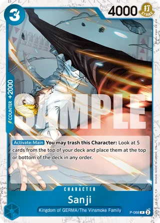 Sanji (Pirates Party Vol. 7) #P-068-pirates-party-vol-7 · One Piece Promotion Cards One Piece card