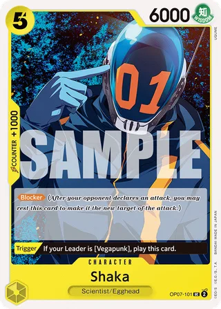 Shaka #OP07-101 · 500 Years in the Future Pre-Release Cards One Piece card