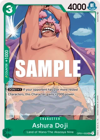 Ashura Doji #OP01-032 · Romance Dawn One Piece card