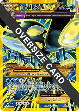 Primal Kyogre EX #096 · Jumbo cards Pokémon card