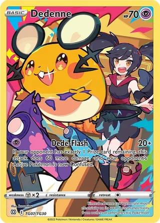 Dedenne #TG07 · Brilliant Stars Trainer Gallery Pokémon card