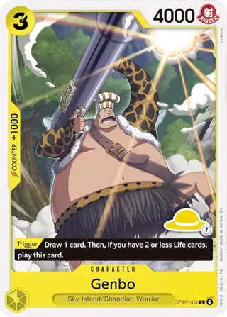 Genbo (Luffy Deck) #OP15-103-luffy-deck · Set Sail Deck Set One Piece card