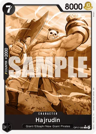 Hajrudin (Pandaman Art) #OP17-088-pandaman-art · The World's Strongest Warriors One Piece card