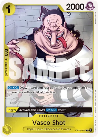 Vasco Shot #OP16-110 · The Time of Battle One Piece card