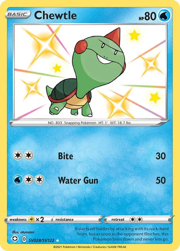 Chewtle full card art