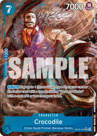Crocodile (Parallel) #OP09-046-parallel · Emperors in the New World One Piece card