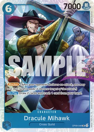 Dracule Mihawk #OP09-048 · Emperors in the New World One Piece card