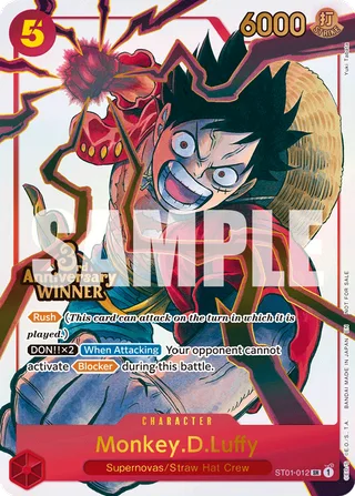 Monkey.D.Luffy (CS 2024 Celebration Pack) #ST01-012-cs-2024-celebration-pack · One Piece Promotion Cards One Piece card