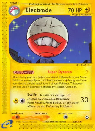 Electrode #8 · Aquapolis Pokémon card