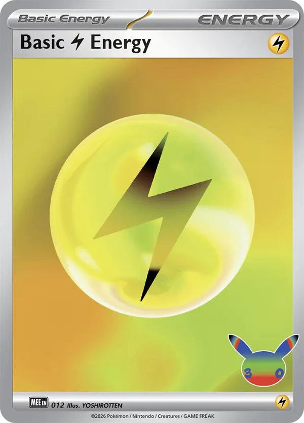 Basic Lightning Energy - 012 (30th Celebration) full card art