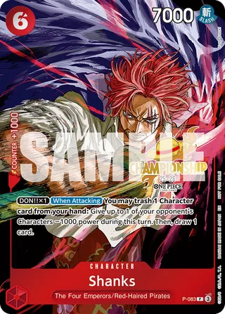 Shanks (CS 25-26 Event Pack) #P-083-cs-25-26-event-pack · One Piece Promotion Cards One Piece card