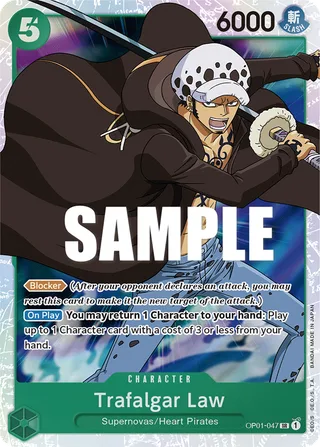 Trafalgar Law #OP01-047 · Romance Dawn One Piece card