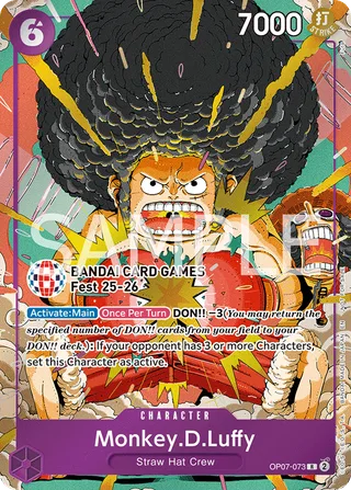 Monkey.D.Luffy (BANDAI Card Games Fest 25-26) #OP07-073-bandai-card-games-fest-25-26 · One Piece Promotion Cards One Piece card