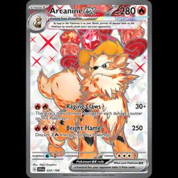 Arcanine ex (风速狗ex) #141 · CSV3C (无畏太晶) Pokémon Chinese card