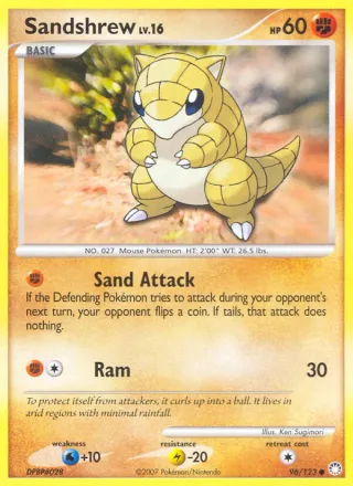 Sandshrew #96 · Mysterious Treasures Pokémon card