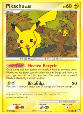 Pikachu #94 · Mysterious Treasures Pokémon card