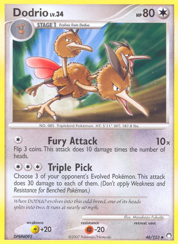 Dodrio full card art
