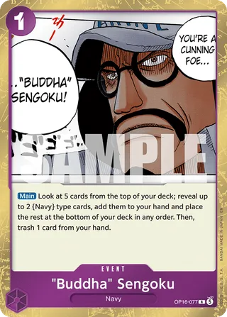 "Buddha" Sengoku #OP16-077 · The Time of Battle One Piece card