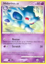 Nidorina · Mysterious Treasures Pokémon card