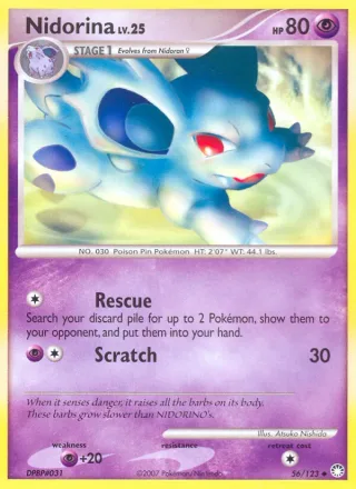 Nidorina #56 · Mysterious Treasures Pokémon card