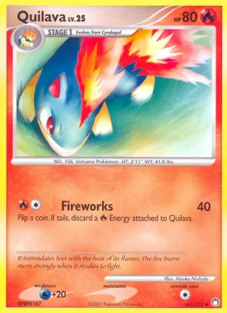 Quilava #60 · Mysterious Treasures Pokémon card