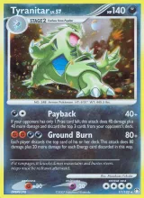 Tyranitar · Mysterious Treasures Pokémon card