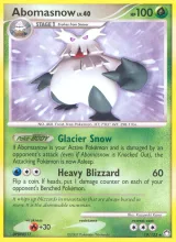 Abomasnow · Mysterious Treasures Pokémon card