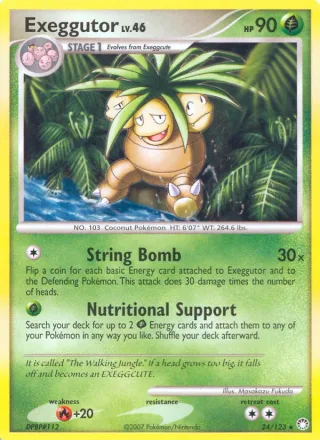 Exeggutor #24 · Mysterious Treasures Pokémon card
