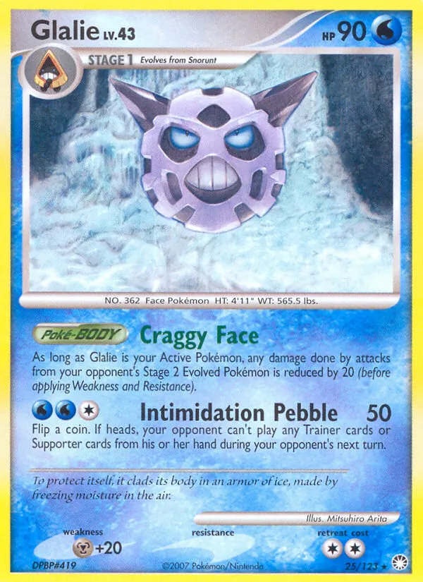 Glalie full card art