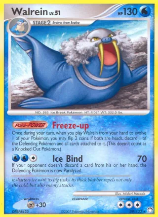 Walrein #39 · Mysterious Treasures Pokémon card