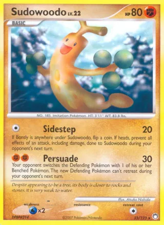 Sudowoodo #35 · Mysterious Treasures Pokémon card