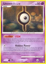 Unown I · Mysterious Treasures Pokémon card
