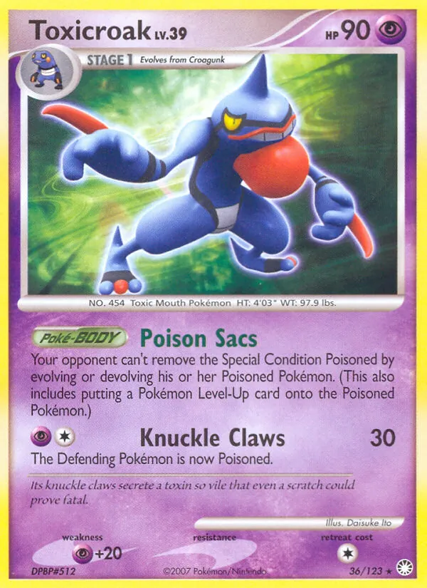 Toxicroak full card art