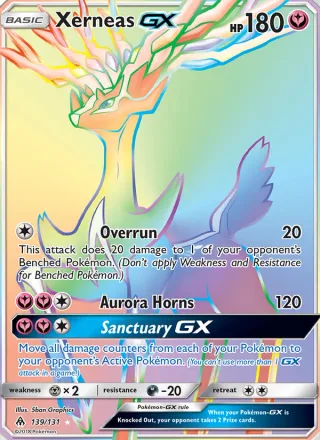 Xerneas GX #139 · Forbidden Light Pokémon card
