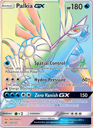 Palkia GX #132 · Forbidden Light Pokémon card