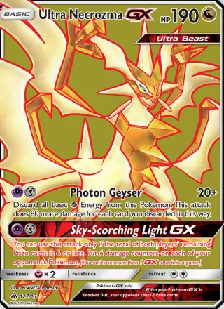 Ultra Necrozma GX #127 · Forbidden Light Pokémon card