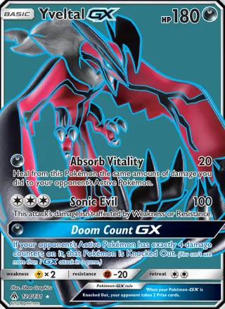 Yveltal GX #124 · Forbidden Light Pokémon card