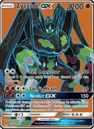 Zygarde GX #123 · Forbidden Light Pokémon card