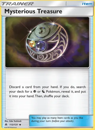 Mysterious Treasure #113 · Forbidden Light Pokémon card