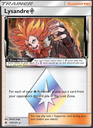 Lysandre ◇ #110 · Forbidden Light Pokémon card