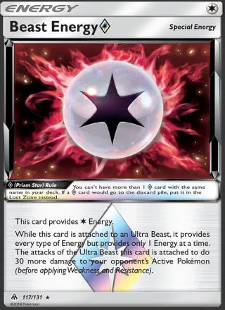 Beast Energy ◇ #117 · Forbidden Light Pokémon card