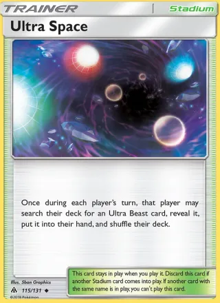 Ultra Space #115 · Forbidden Light Pokémon card