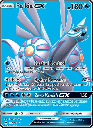 Palkia GX #119 · Forbidden Light Pokémon card